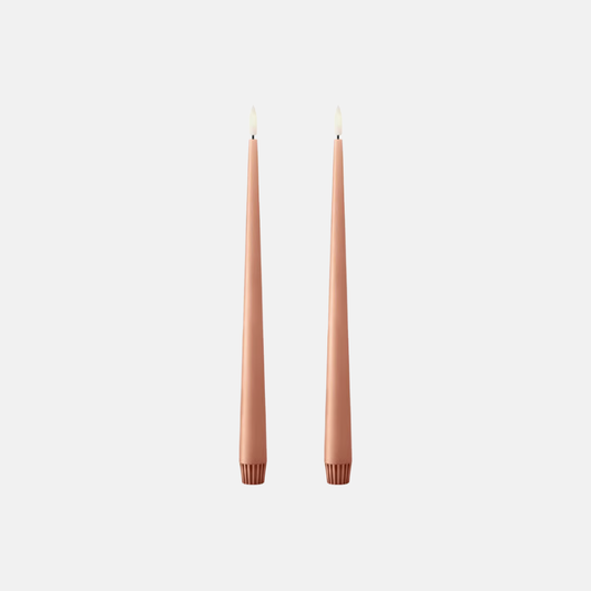 LED Taper Kaars 30cm | 2st. | Rosy Caramel