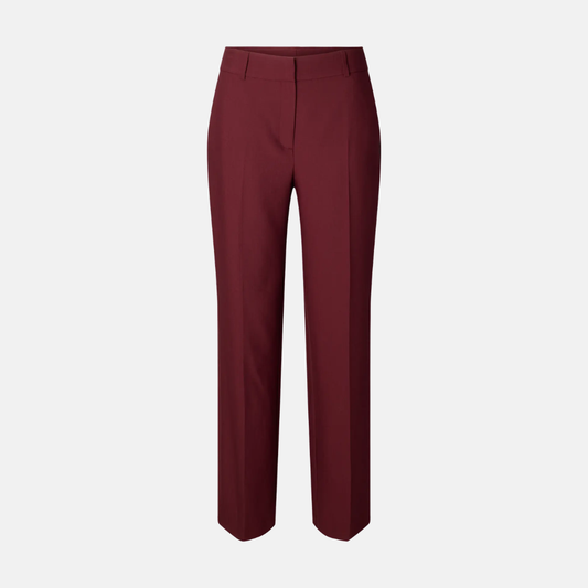 SLFRITA MW WIDE PANT MEL NOOS TAWNY PORT