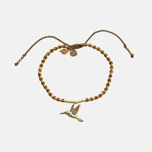 Untamed Hummingbird Citrine Bracelet GP