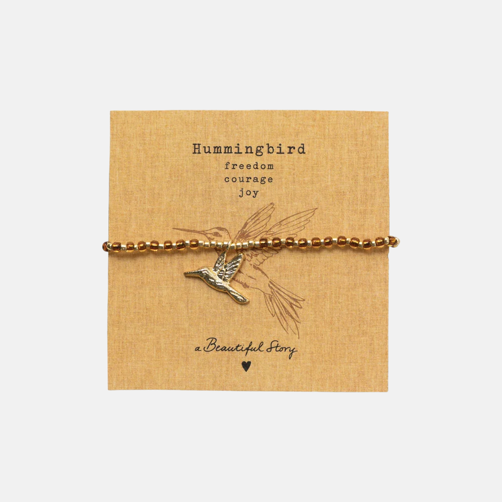 Untamed Hummingbird Citrine Bracelet GP