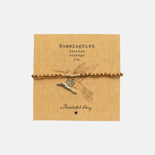Untamed Hummingbird Citrine Bracelet GP
