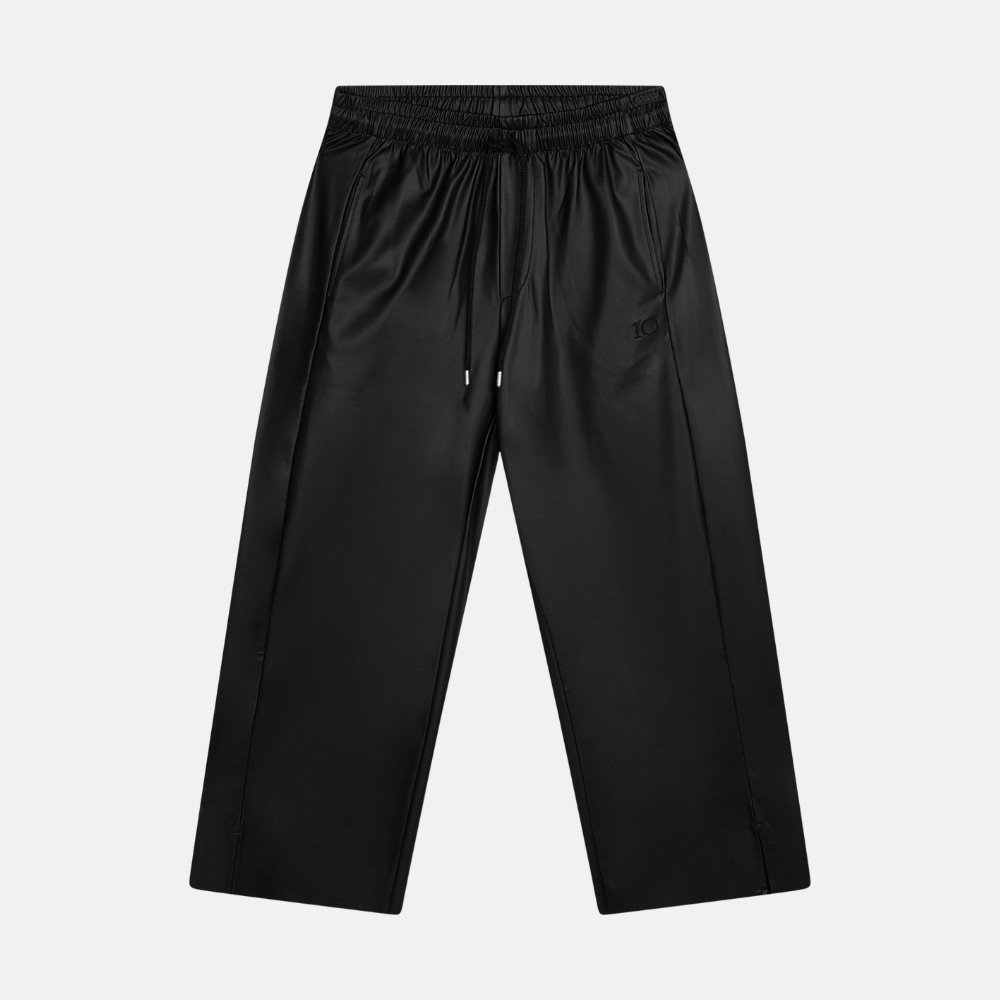 wide leg PU pants