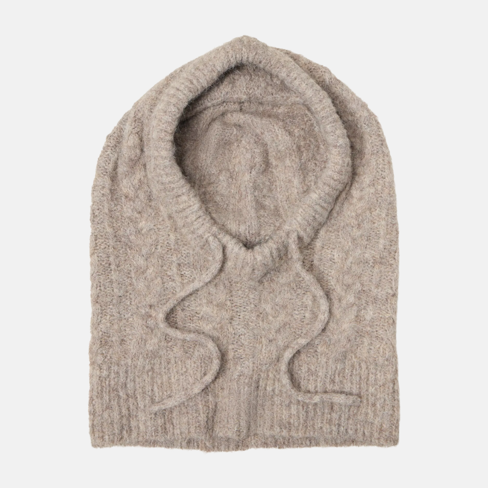 OBJMILU CABLE KNIT BALACLAVA NOOS