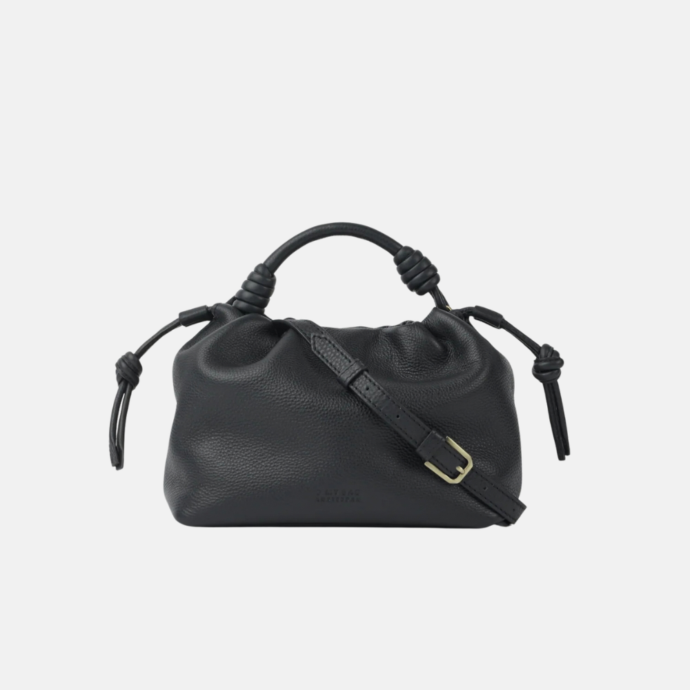 Kiki Mini Black Soft Grain Leather