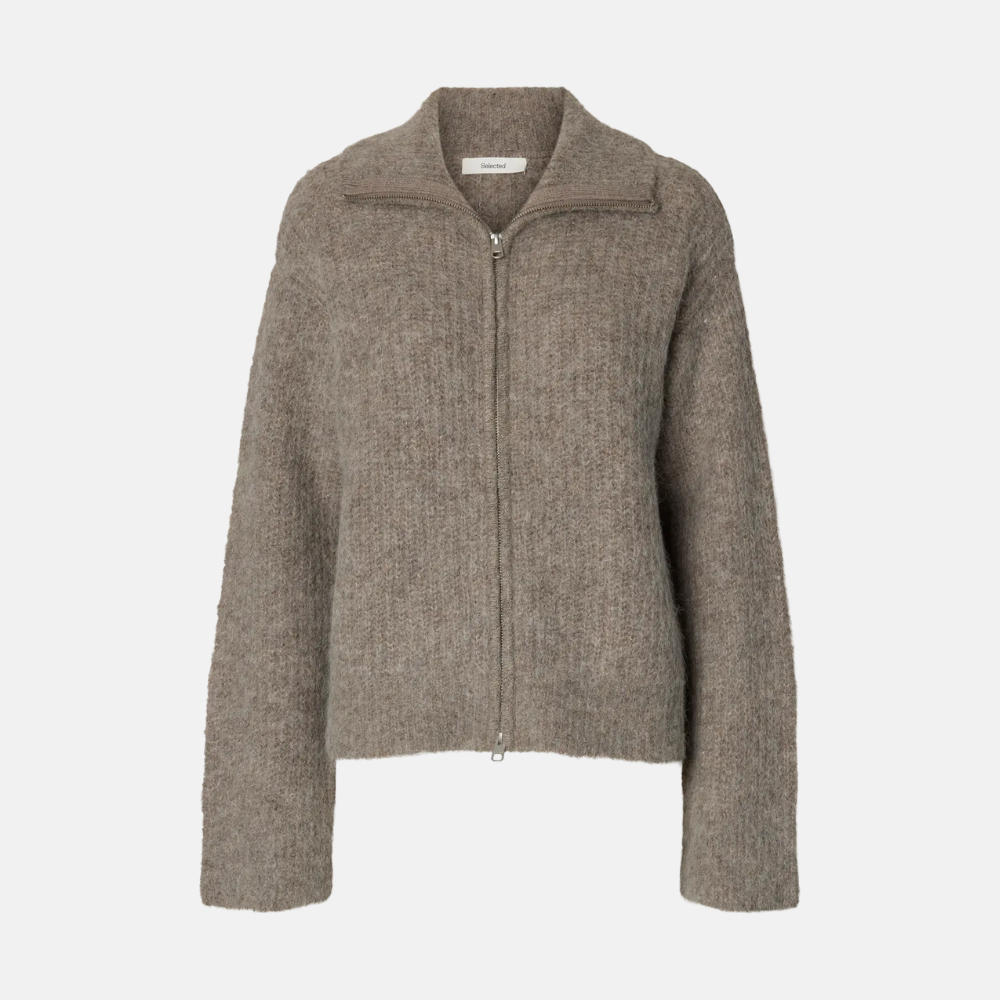 SLWGABRIELLA LS KNIT ZIP CARDIGAN NOOS