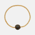 Afbeelding laden in Galerijviewer, Bolletjes armband bruine steen
