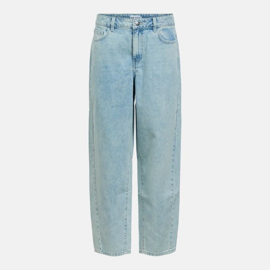 OBJMIU ZOE MW BARREL ANKLE JEANS NOOS