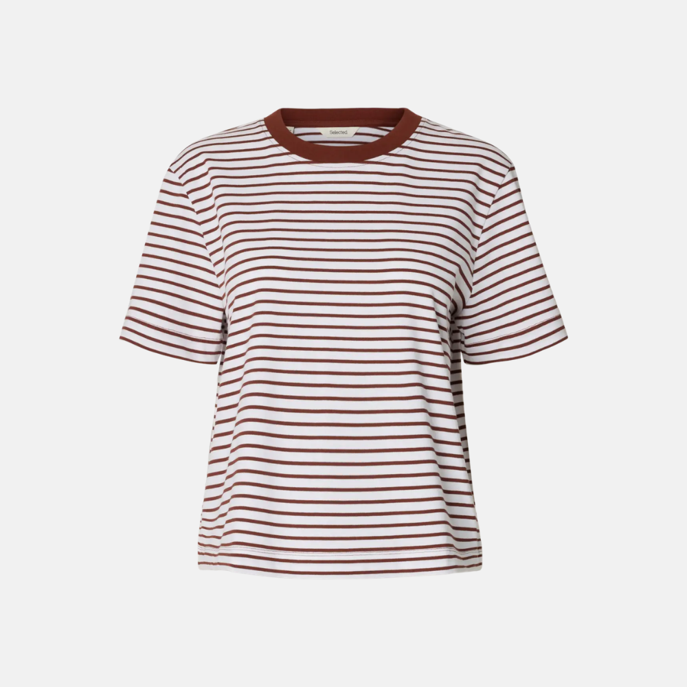 SLWESSENTIAL SS STRIPED BOXY TEE NOOS