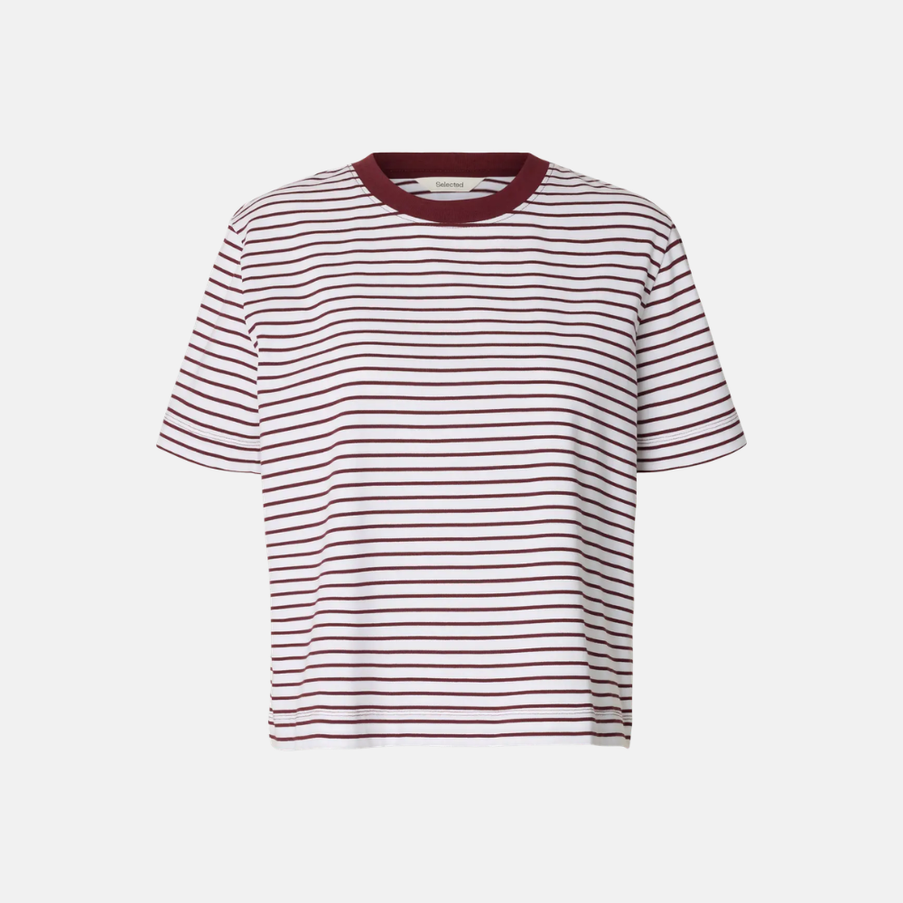SLWESSENTIAL SS STRIPED BOXY TEE NOOS