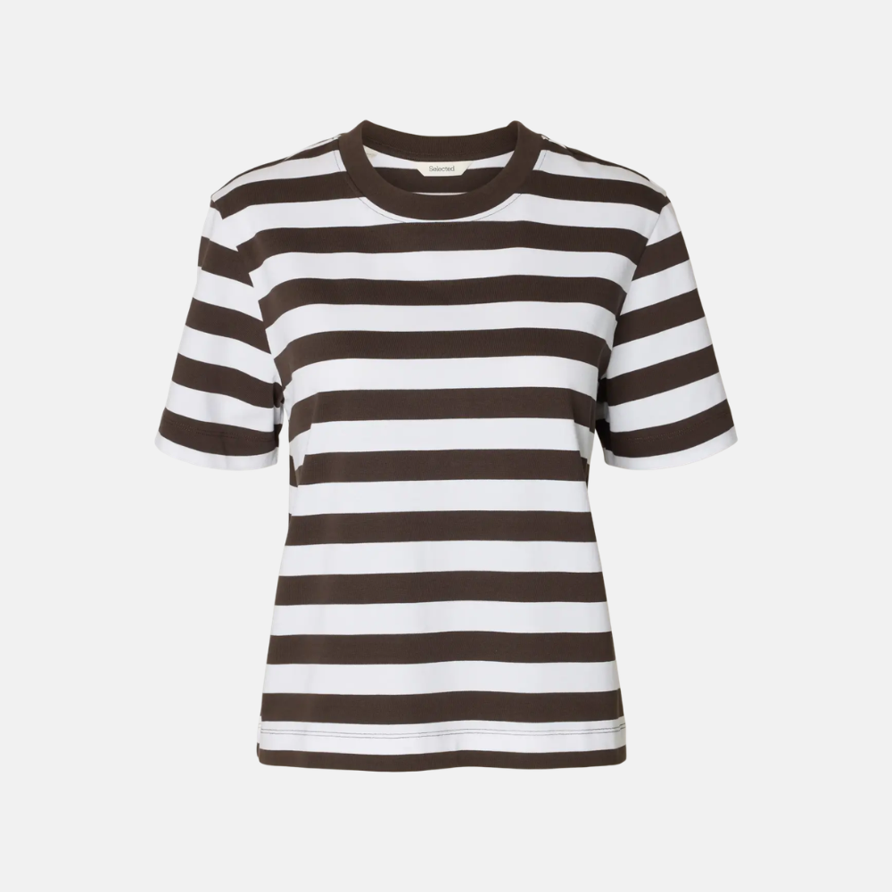 SLWESSENTIAL SS STRIPED BOXY TEE NOOS