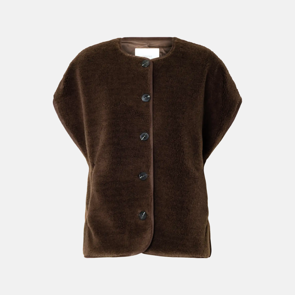 SLWSMILLA SHORT TEDDY VEST