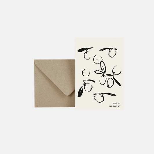 Happy birthday Plums - Postcard