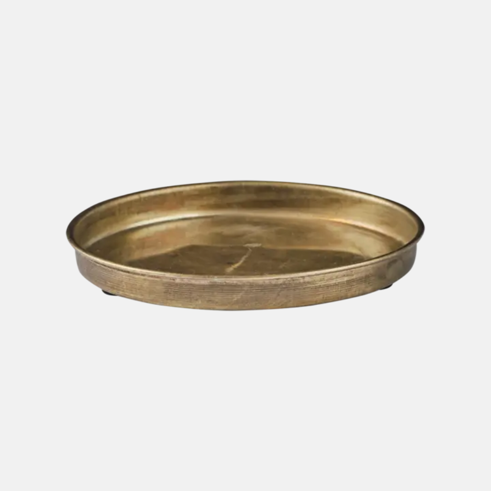 Lyra tray Dia13 | Brass