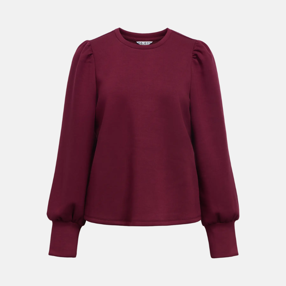 OBJANDREA RE L/S O-NECK TOP NOOS