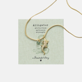 Load image into Gallery viewer, Wild Alligator Aventurine Necklace GP
