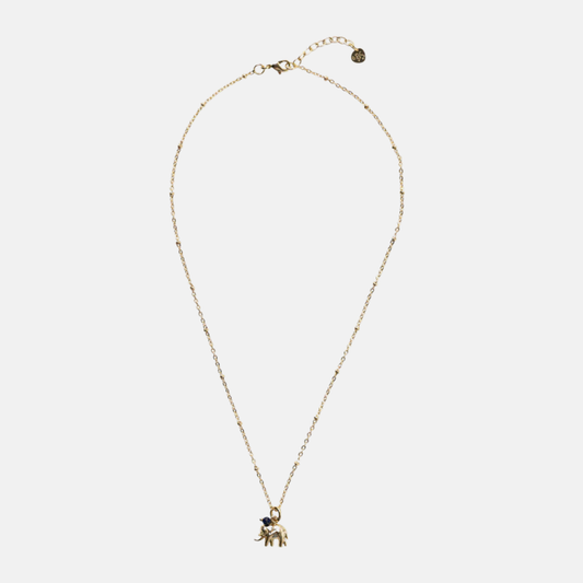 Instinct Elephant Lapis Lazuli Necklace GP