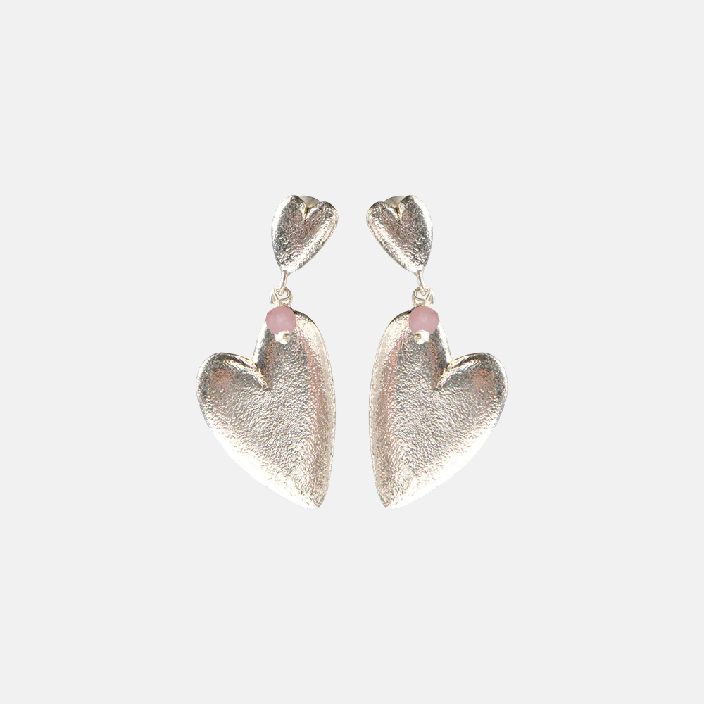 Trueheart Rose Quartz Earrings SP