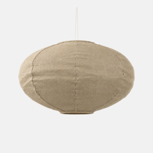 Linnen hanglamp UFO Khaki