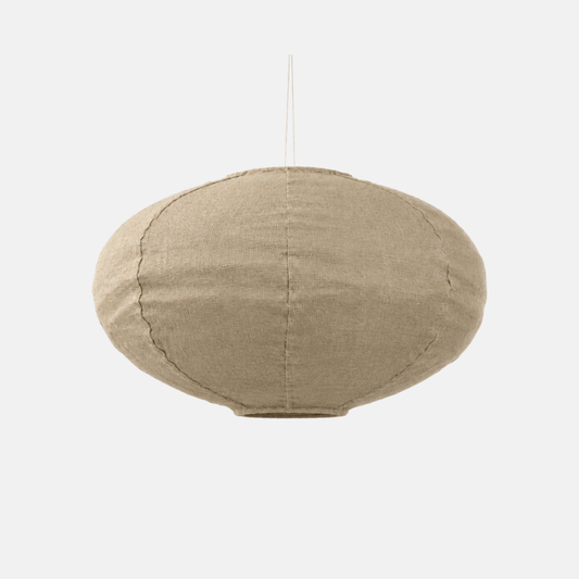 Linnen hanglamp UFO Khaki