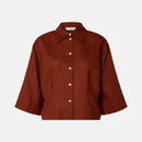 SLFCLEO REGULAR 3/4 CROPPED SHIRT B