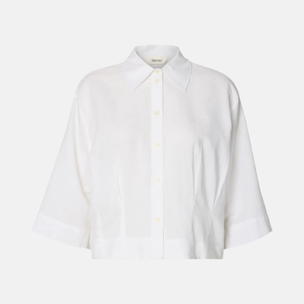 SLFCLEO REGULAR 3/4 CROPPED SHIRT B