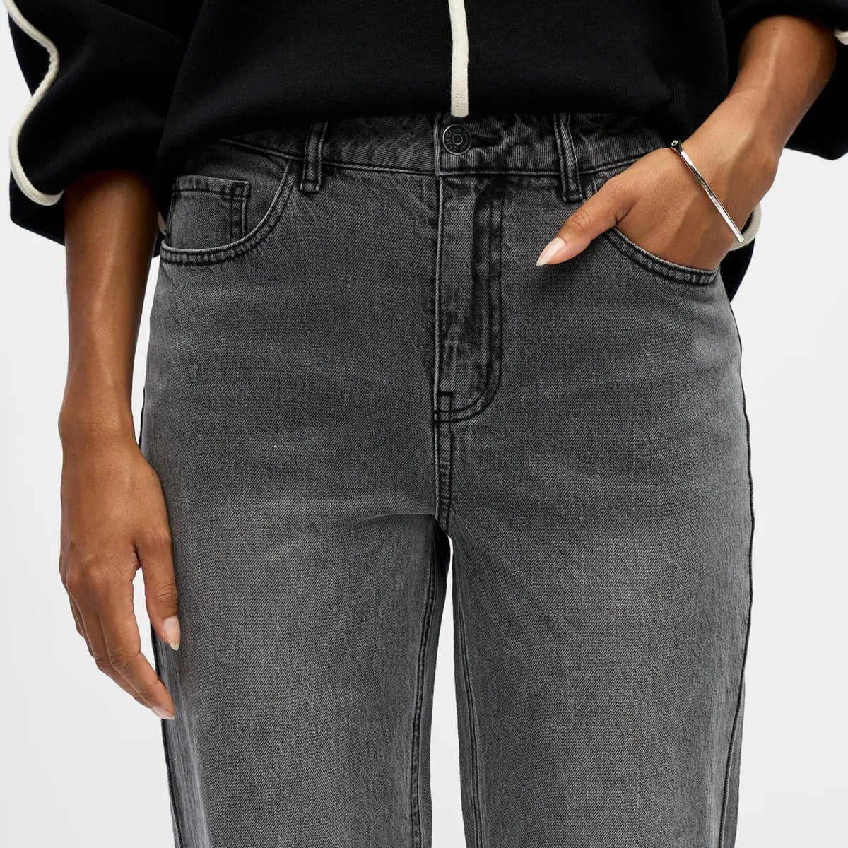 OBJSAVA ELLEN MW STRAIGHT TWL JEANS NOOS