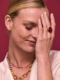 Afbeelding laden in Galerijviewer, Ring met grote gemstone medium / aubergine

