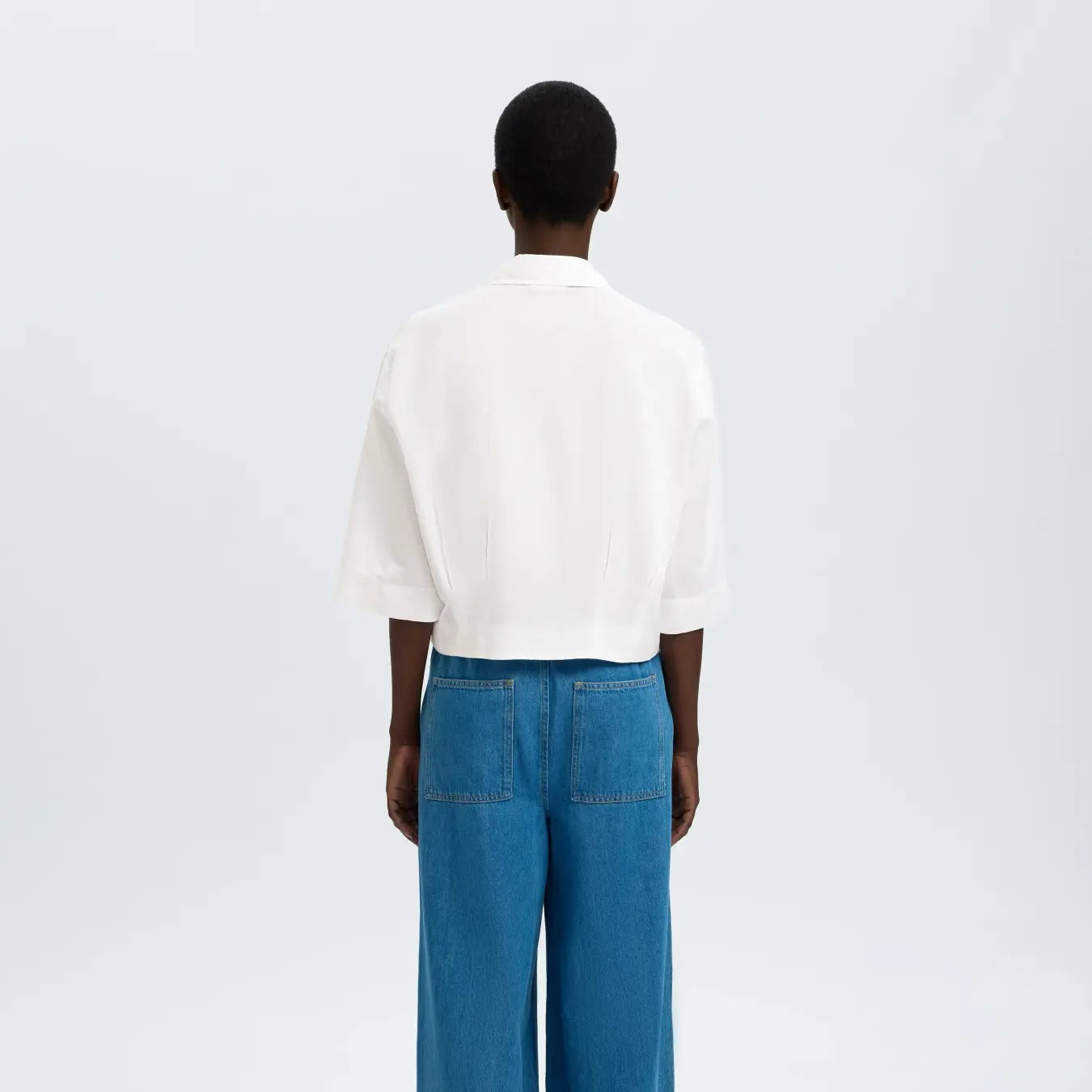 SLFCLEO REGULAR 3/4 CROPPED SHIRT B