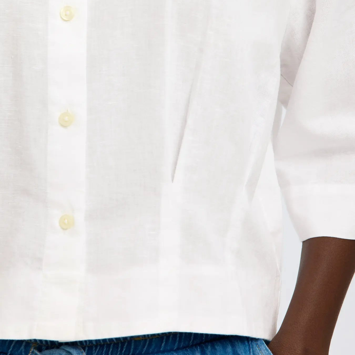 SLFCLEO REGULAR 3/4 CROPPED SHIRT B