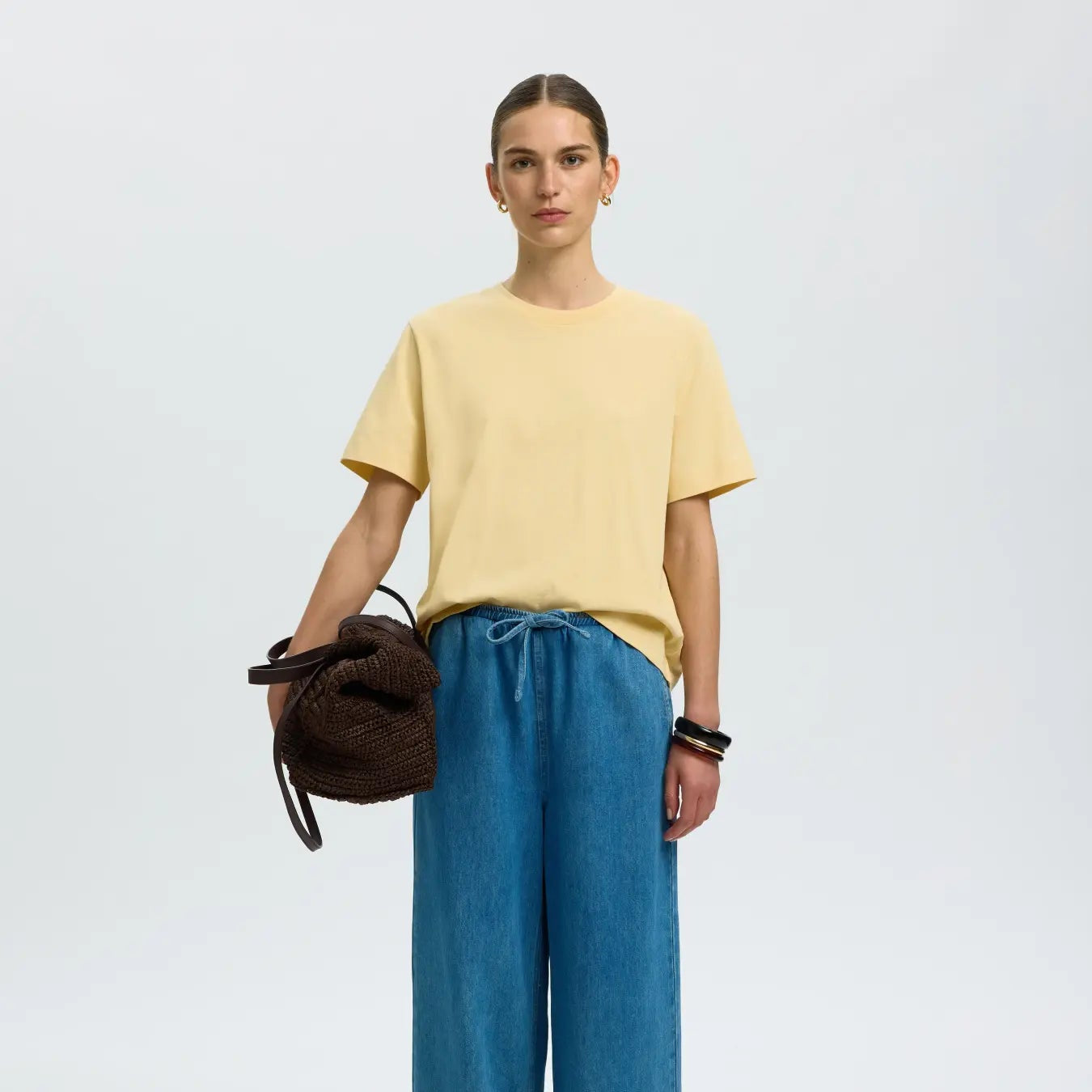 SLFESSENTIAL SS BOXY TEE NOOS