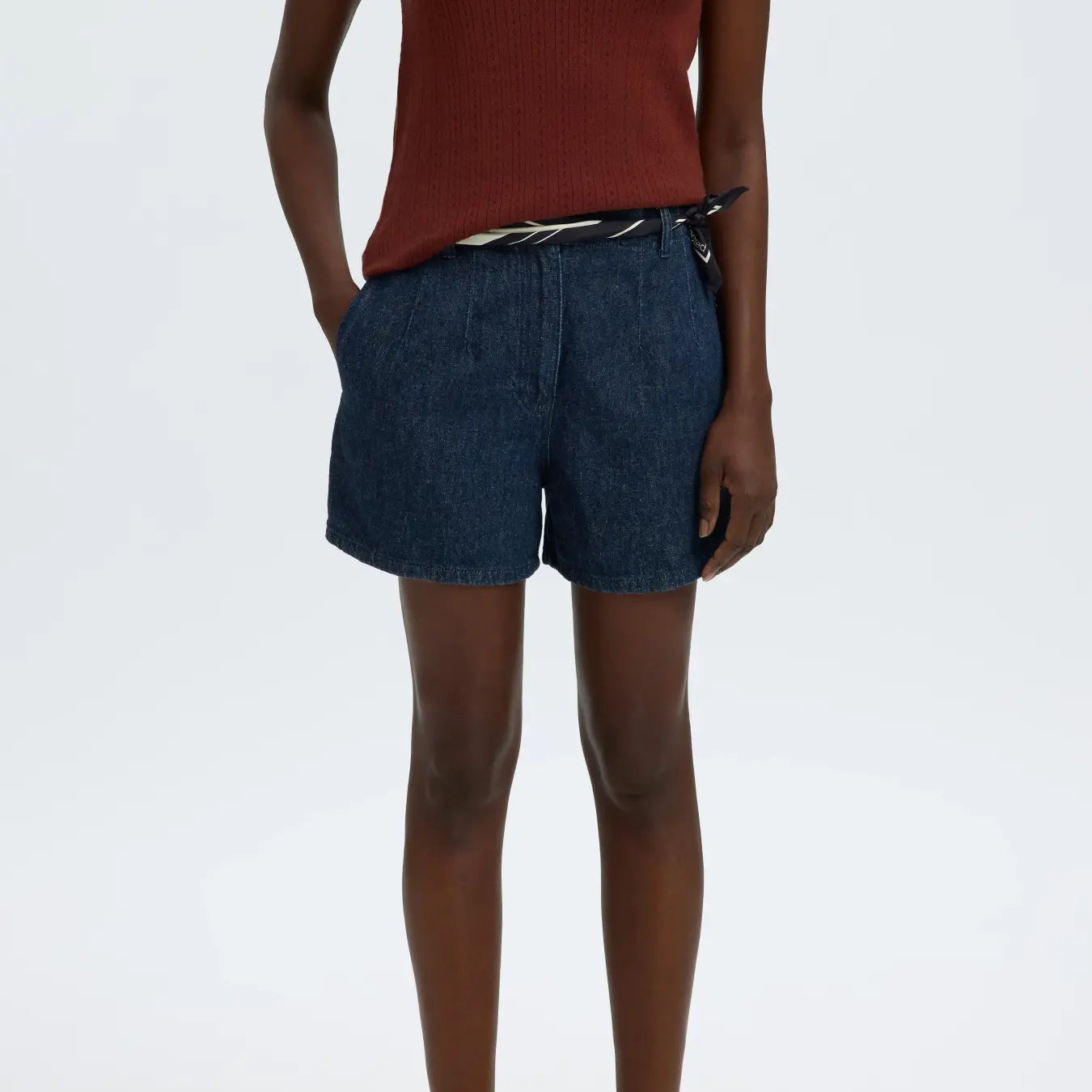SLFHANNY HW MINI DENIM SHORTS
