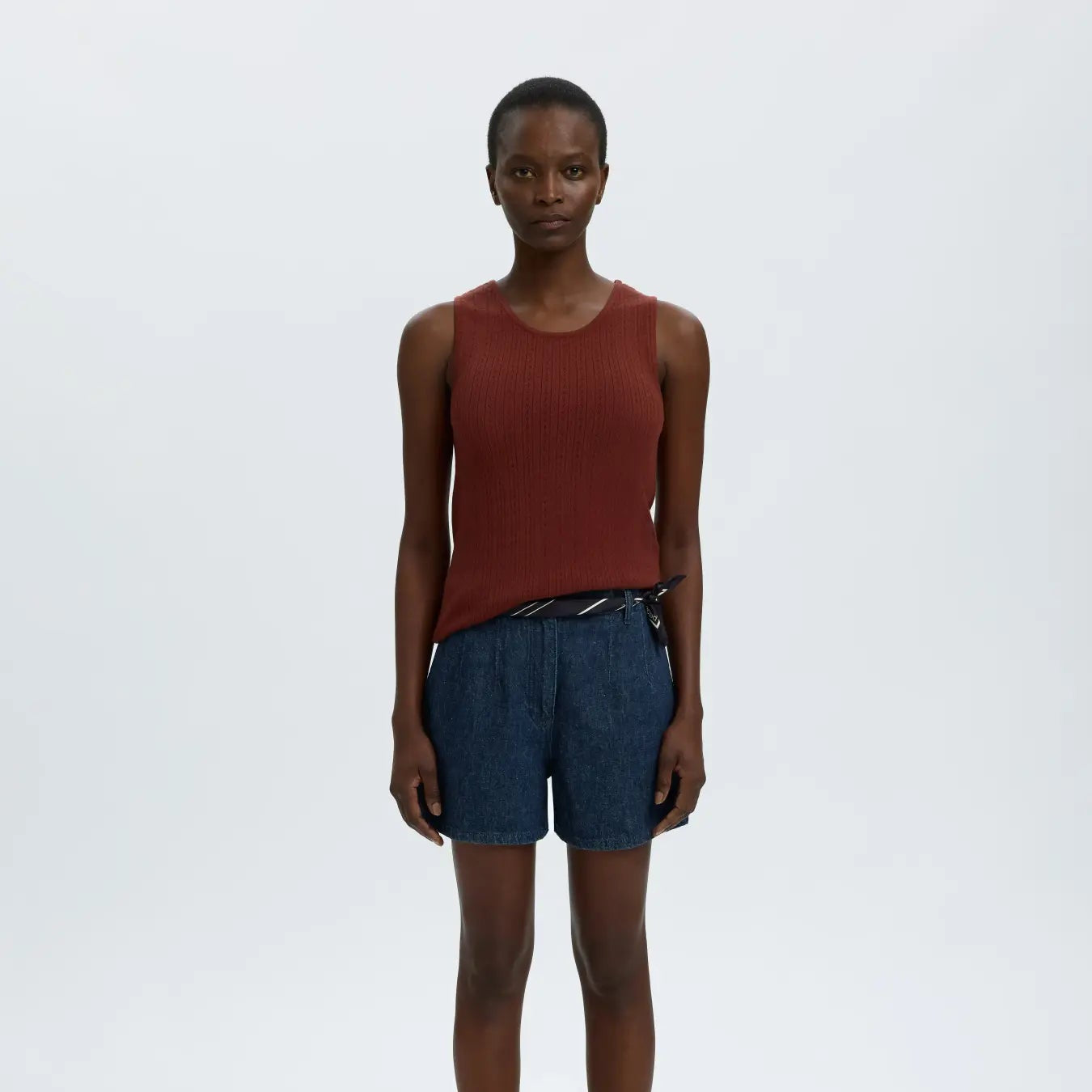 SLFHANNY HW MINI DENIM SHORTS