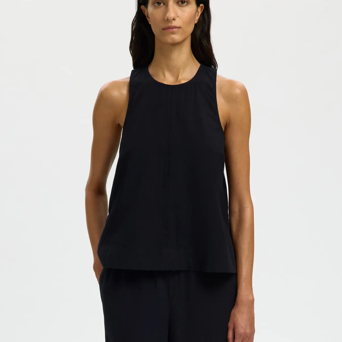 SLFLUISA SL LINEN BLEND TOP NOOS