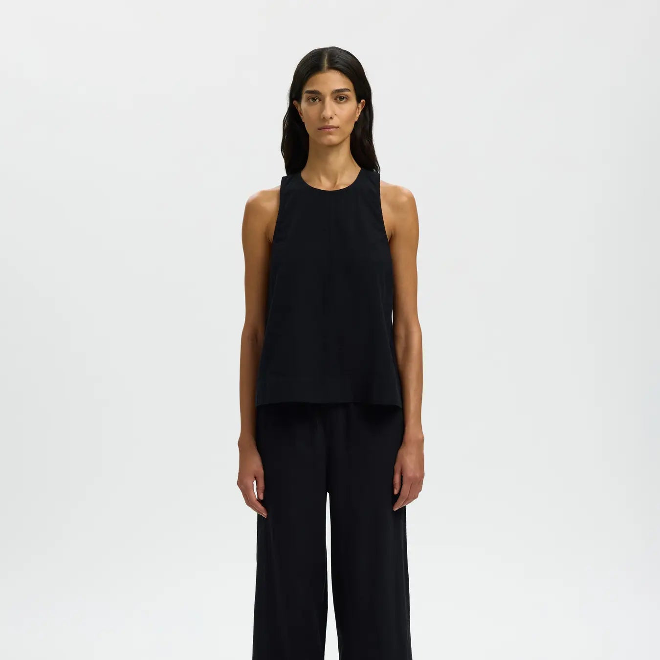 SLFLUISA SL LINEN BLEND TOP NOOS