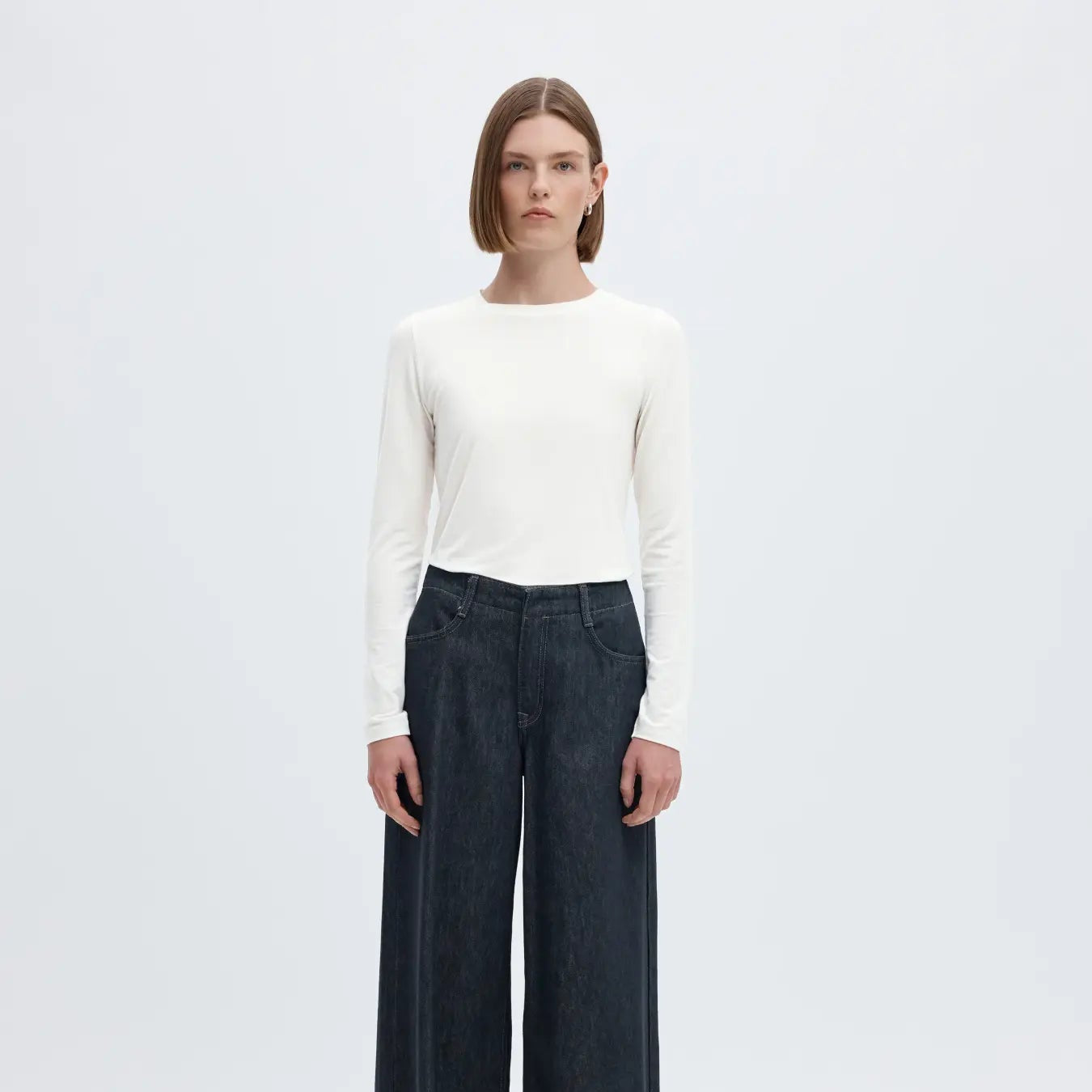 SLFMANJA LS O-NECK NOOS