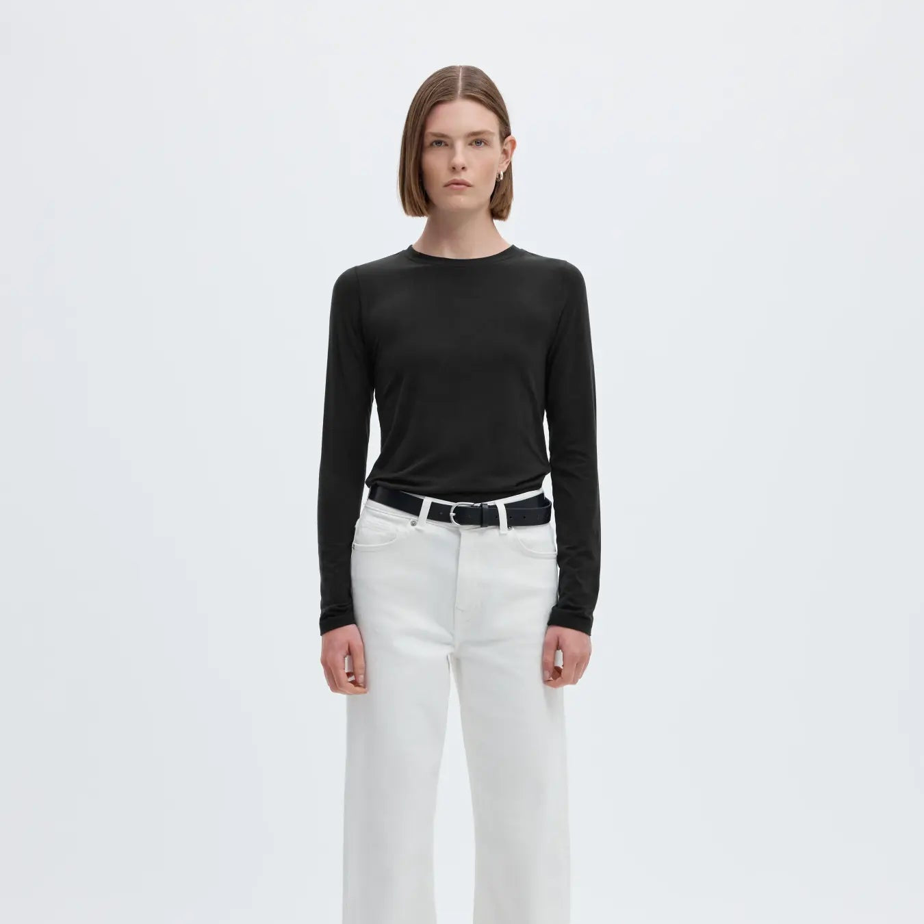 SLFMANJA LS O-NECK NOOS