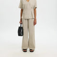 Load image into Gallery viewer, SLFMARIAM MW WIDE LINEN BLEND PANT B

