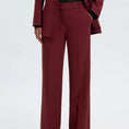 Afbeelding laden in Galerijviewer, SLFRITA MW WIDE PANT MEL NOOS TAWNY PORT
