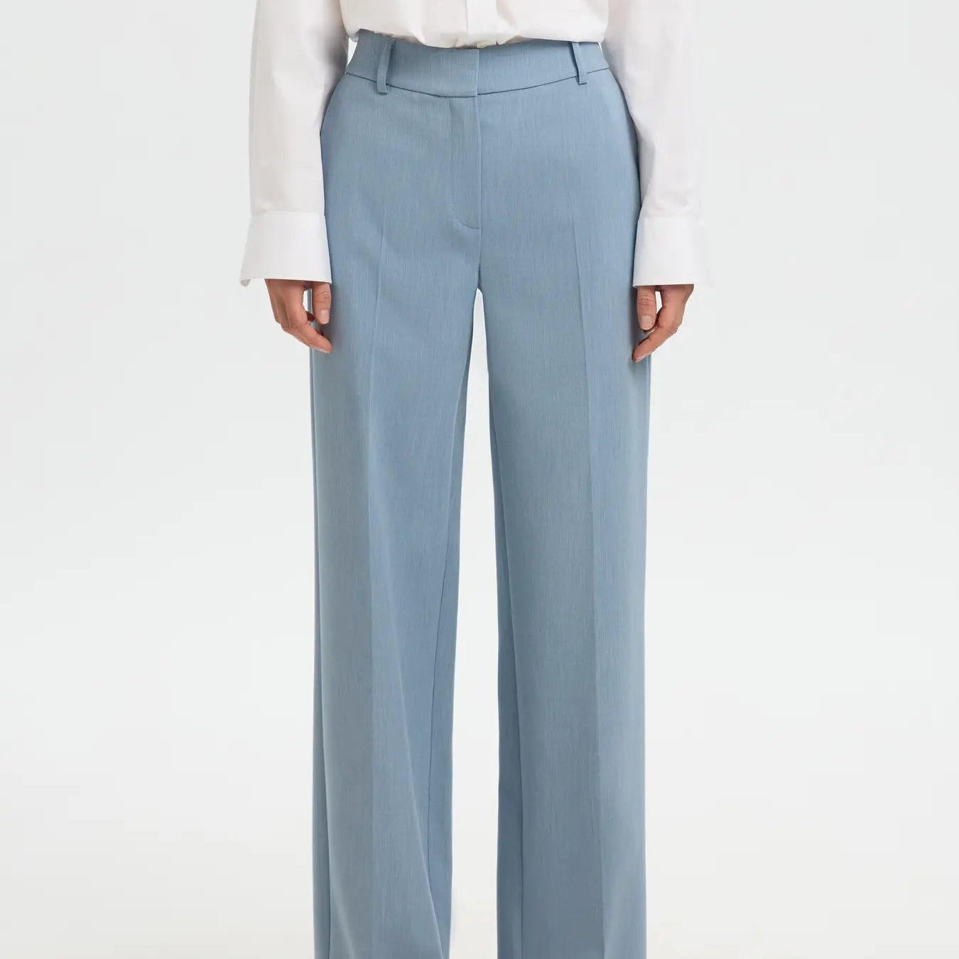 SLFRITA MW WIDE PANT MEL NOOS