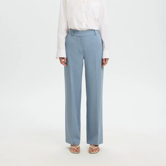 SLFRITA MW WIDE PANT MEL NOOS