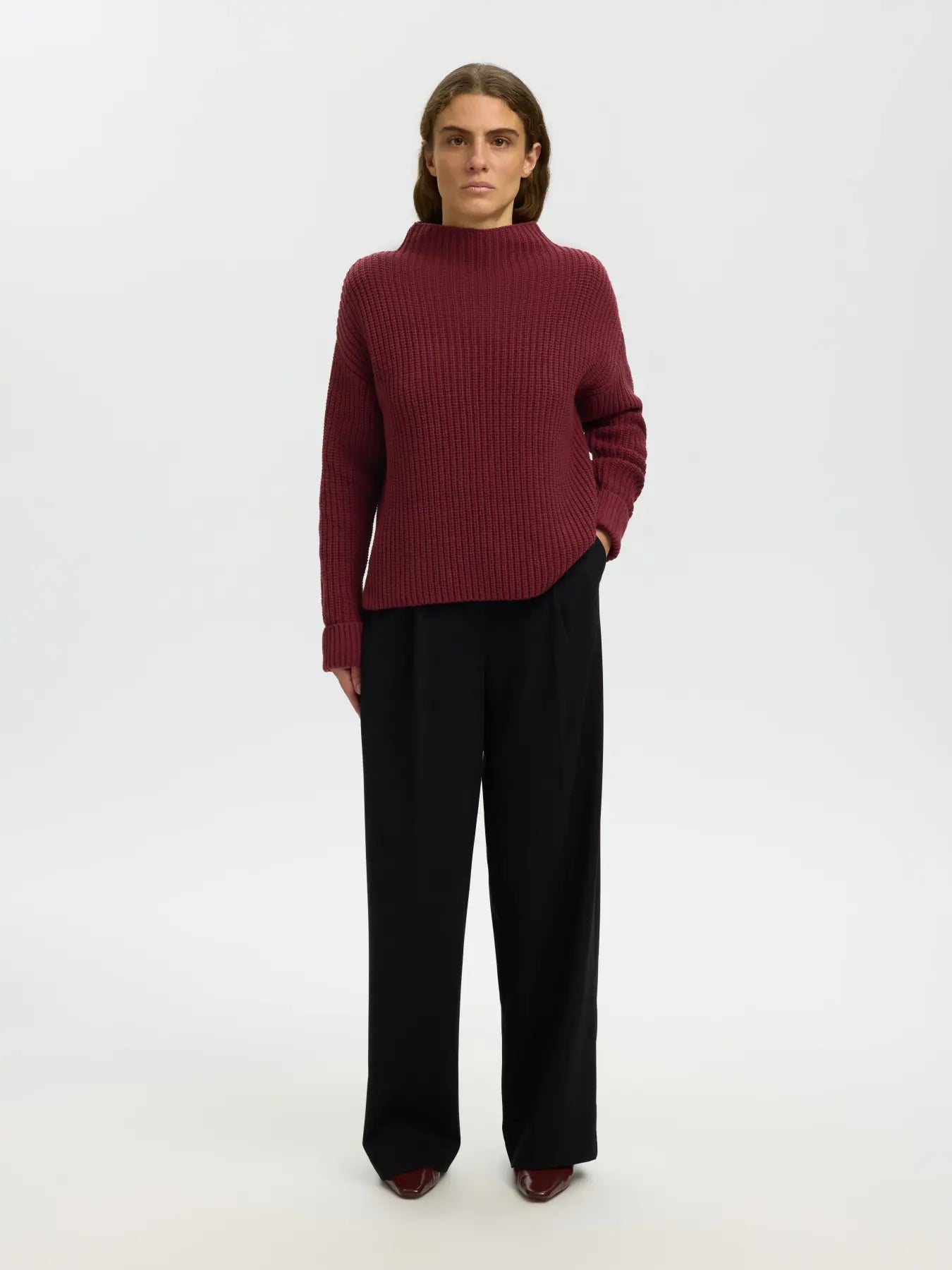 SLFSELMA SUS LS KNIT PULLOVER NOOS