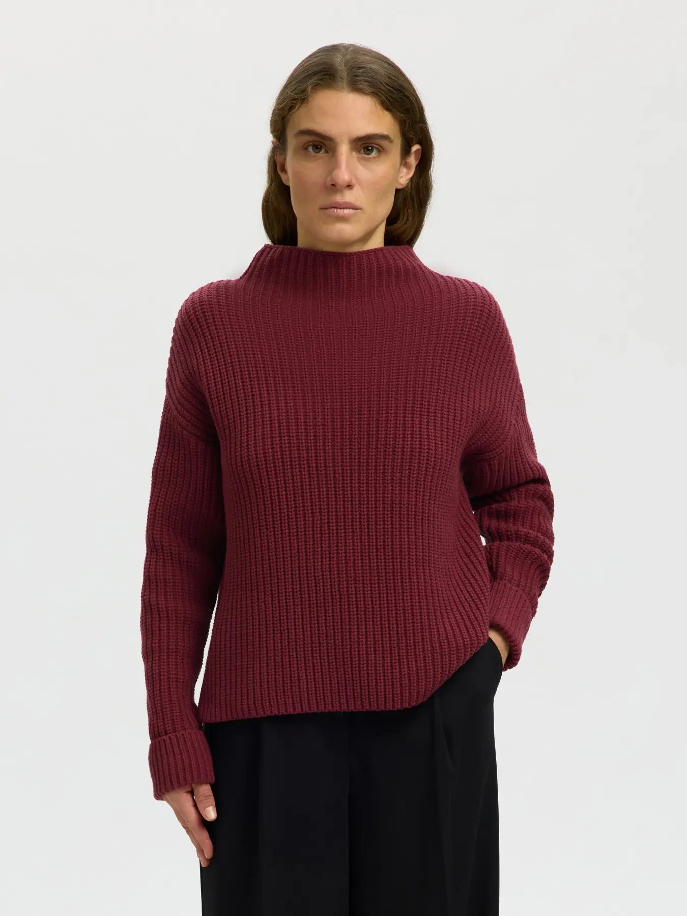 SLFSELMA SUS LS KNIT PULLOVER NOOS