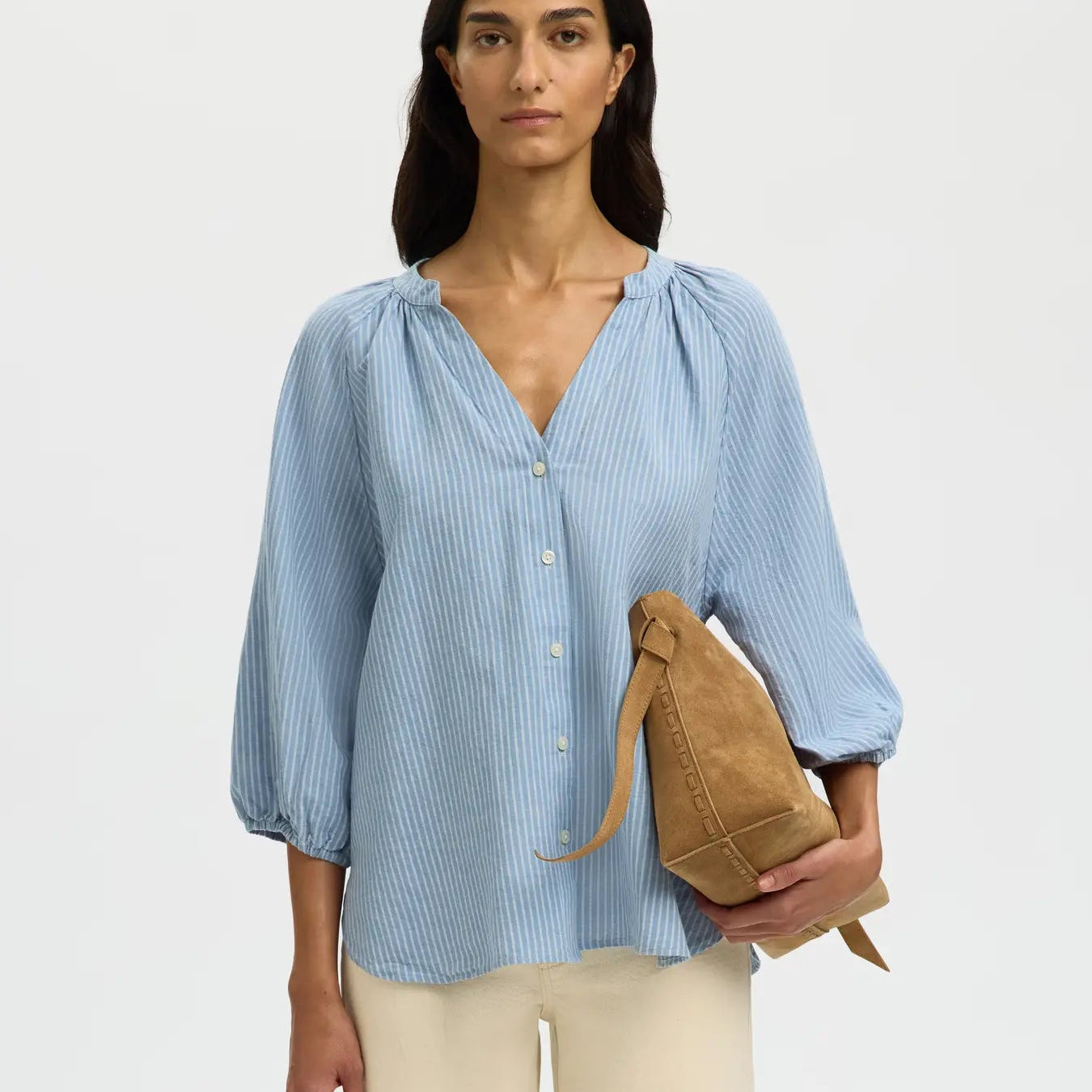 SLWCLEO-ALBERTA LINEN BLEND SHIRT NOOS