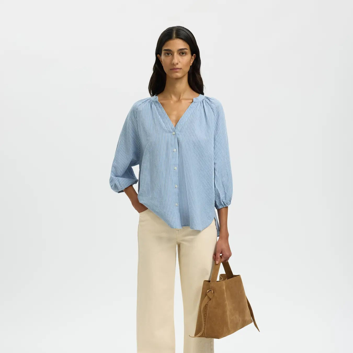 SLWCLEO-ALBERTA LINEN BLEND SHIRT NOOS