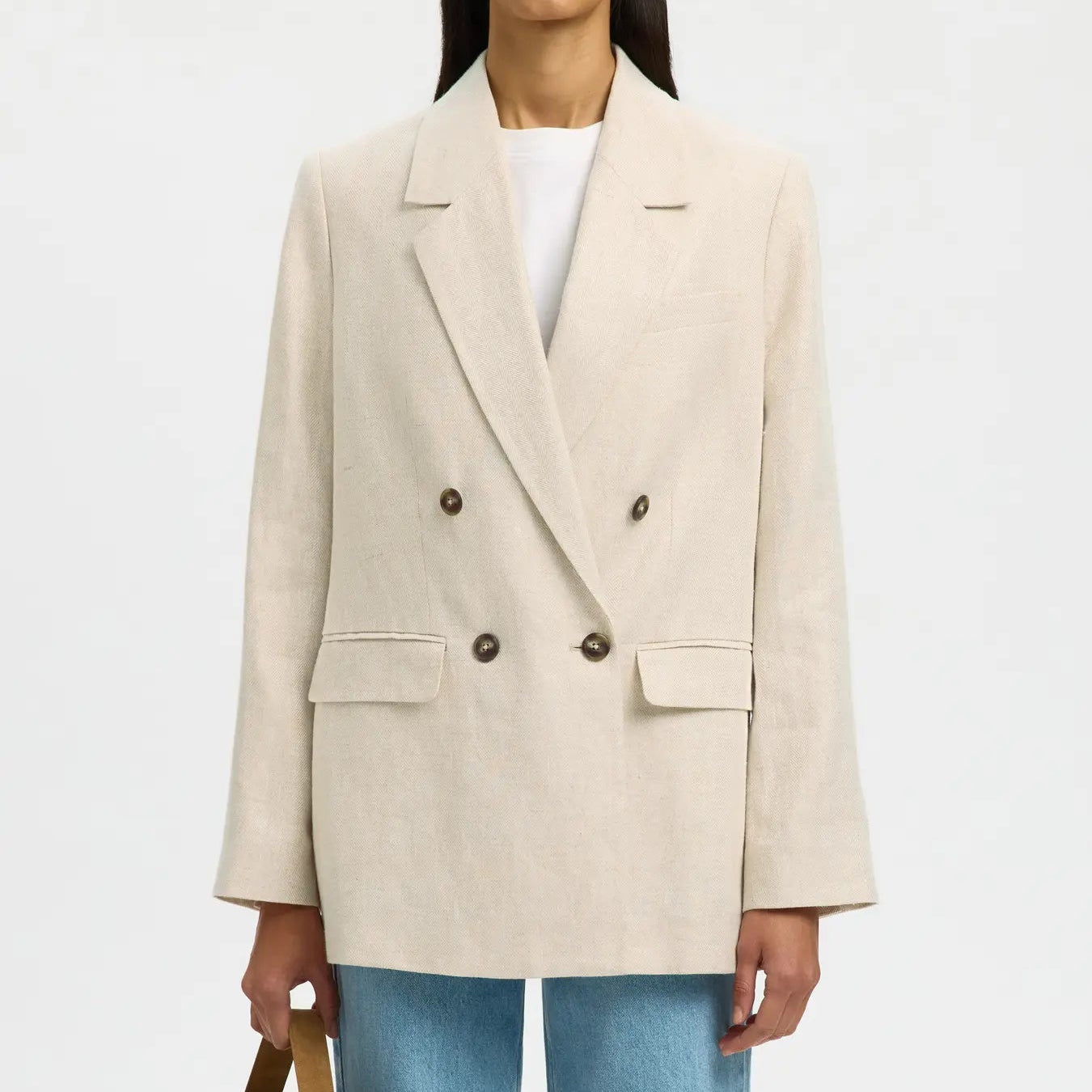SLWELIN-IDA DB LINEN BLAZER
