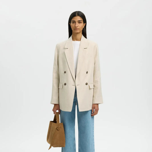 SLWELIN-IDA DB LINEN BLAZER