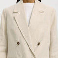 Afbeelding laden in Galerijviewer, SLWELIN-IDA DB LINEN BLAZER
