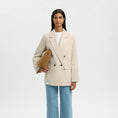 Afbeelding laden in Galerijviewer, SLWELIN-IDA DB LINEN BLAZER
