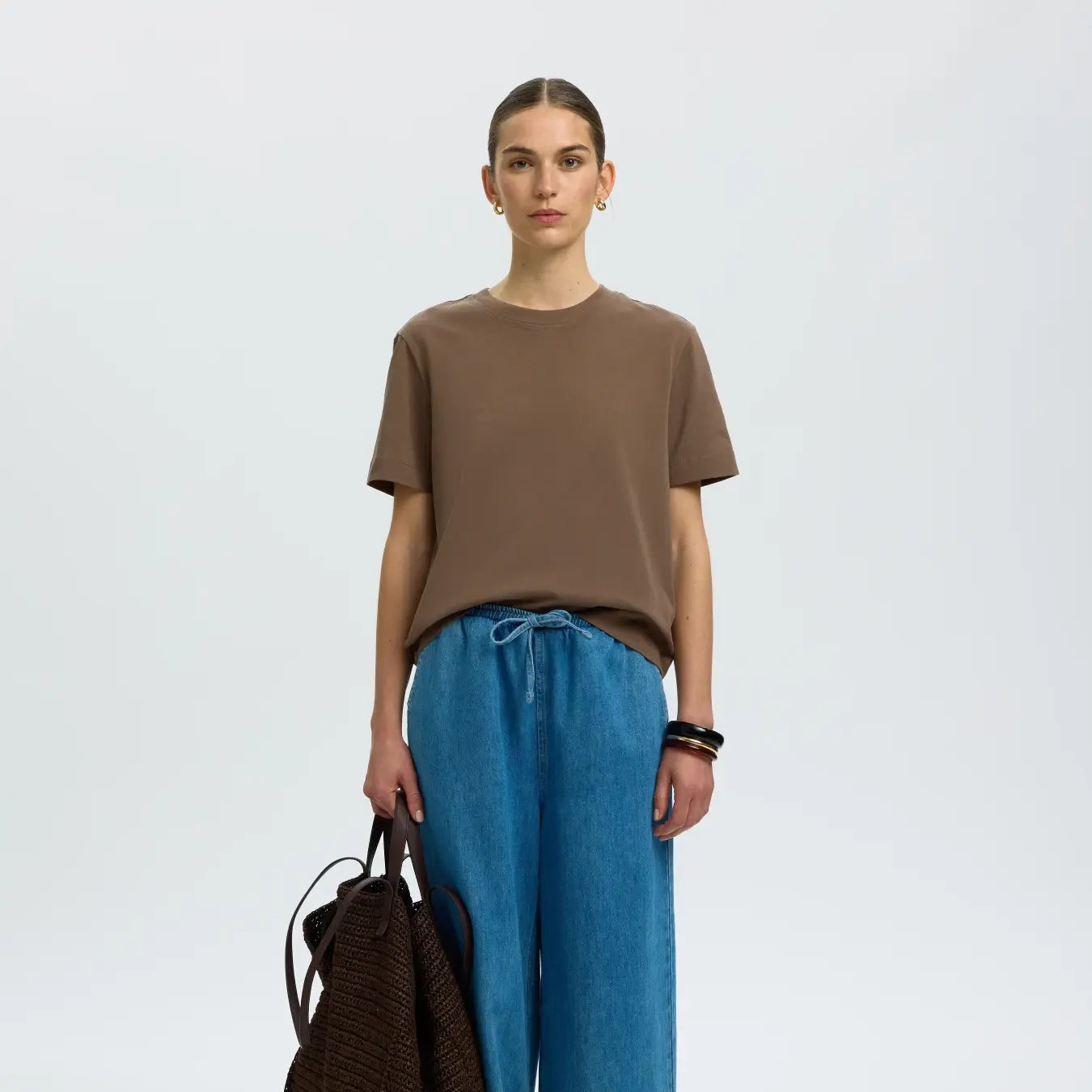 SLFESSENTIAL SS BOXY TEE NOOS