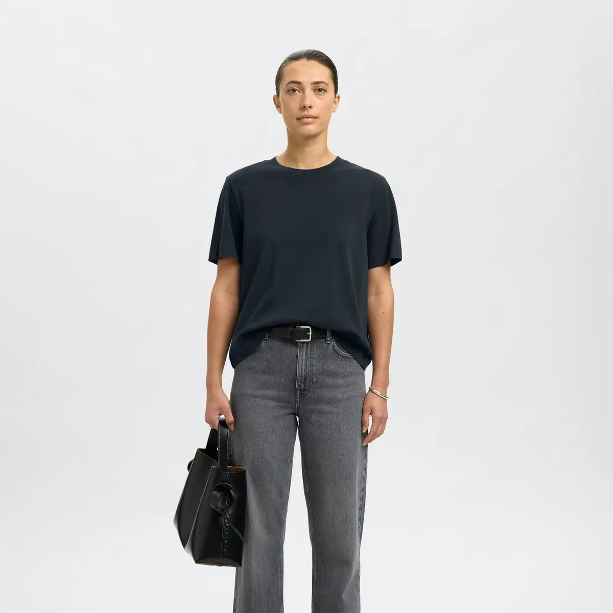 SLFESSENTIAL SS BOXY TEE NOOS